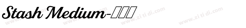 Stash Medium字体转换
